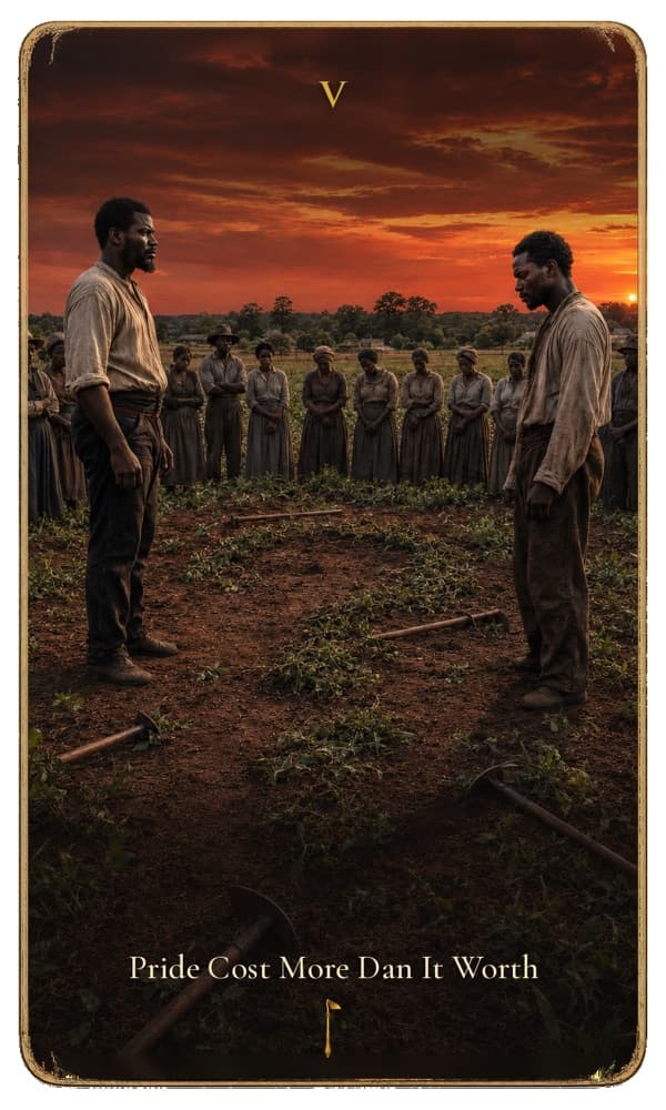 FIVE OF FIELD tarot card